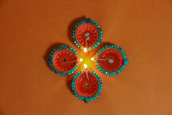 Indický Festival Diwali Lampa — Stock fotografie