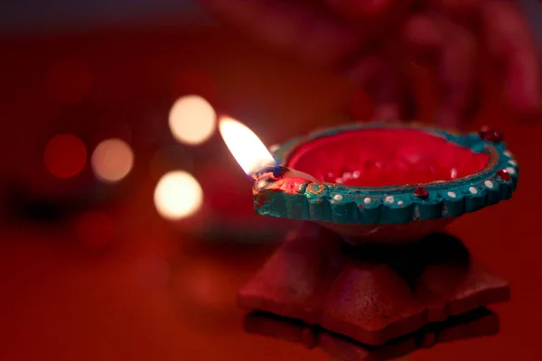 Indiase Festival Diwali Lamp — Stockfoto