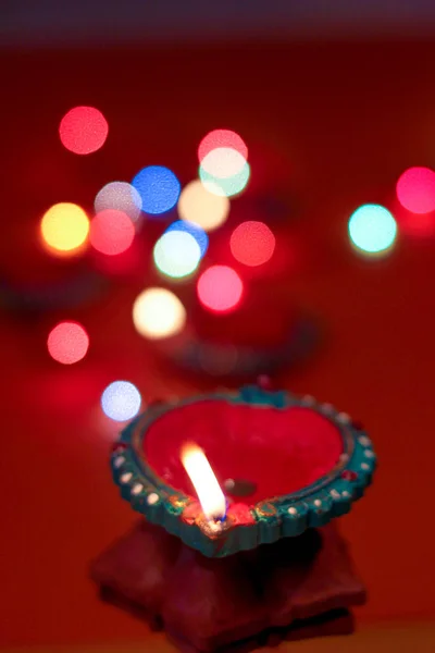 Indiase Festival Diwali Lamp — Stockfoto