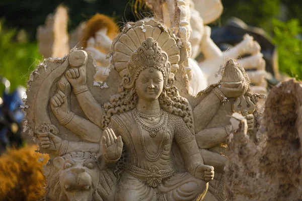 Navratri Sculpture Goddess Durga — стоковое фото