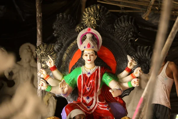 Sculpture Goddess Durga — Stock Photo, Image