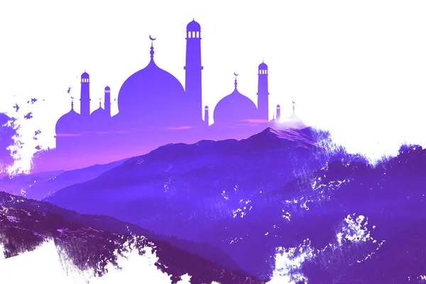 Colorful Illustration Ramdan — Zdjęcie stockowe