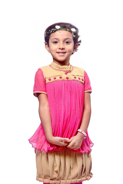 Cute Indian Girl Child — Fotografia de Stock