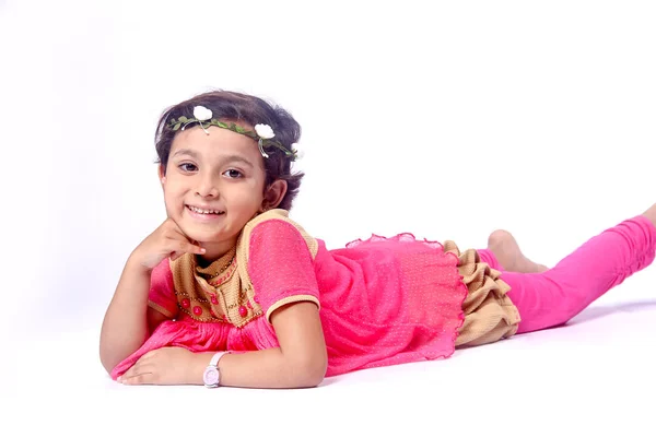 Cute Indian Girl Child — Photo