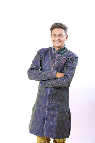 Indian Male Model Ethnic Wear — Stok fotoğraf