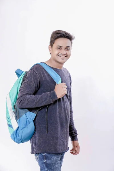 Indian College Boy Bag — 스톡 사진