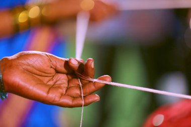 indian wedding , Bengals set in hand