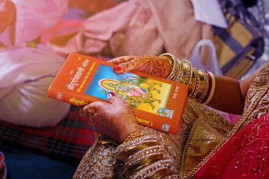 bangles set in bridal hand