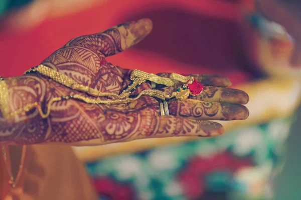 Indian Wedding Bengals Set Hand — Stock Photo, Image