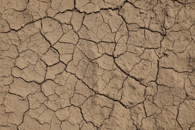 Kırık toprak, su daha az kuru toprak
