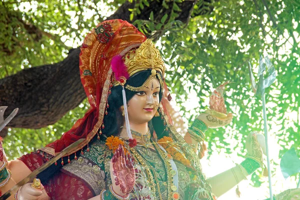 Sculpture Goddess Durga Navratri — Foto Stock