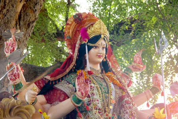 Sculpture Goddess Durga Navratri — Foto de Stock