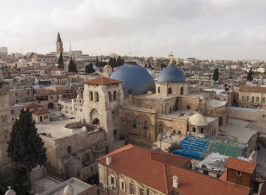 İsrail - Jerusalem - kilise kutsal mezar eski şehir ile 