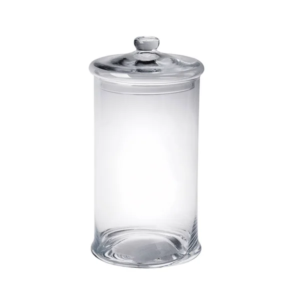 Transparent cylindrical vase — Stock Photo, Image
