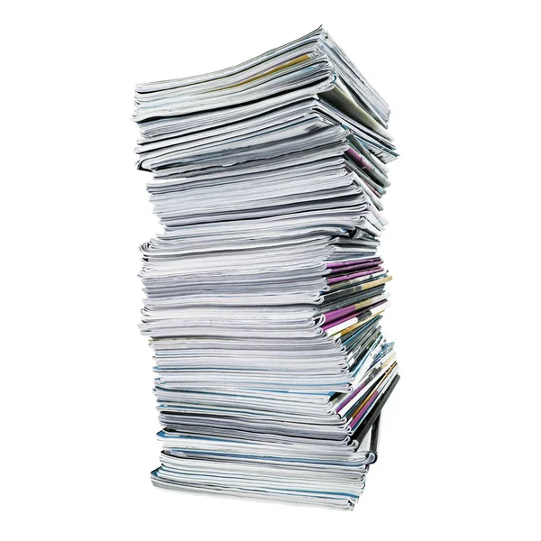 Large stack of magazines — Stock Photo, Image