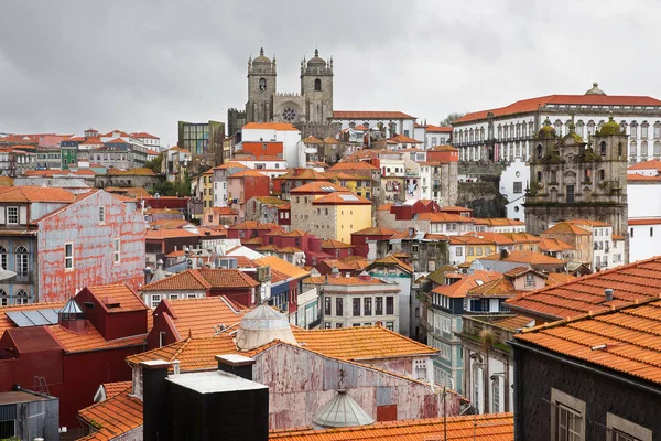 City view with many houses — Stock Photo, Image