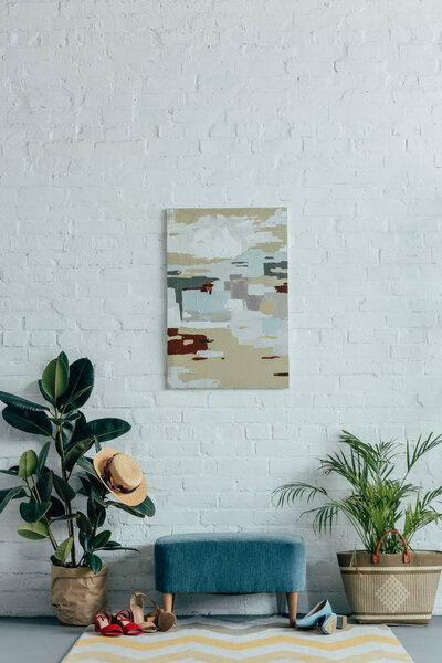 interior of light modern corridor in apartment