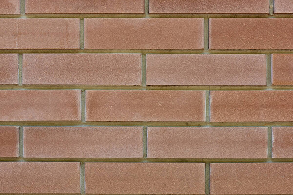 close-up rough red brick wall texture, full frame background   