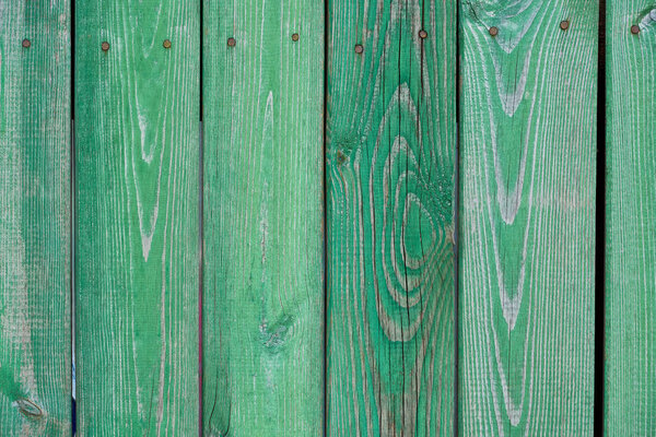 old green wooden planks textured background 