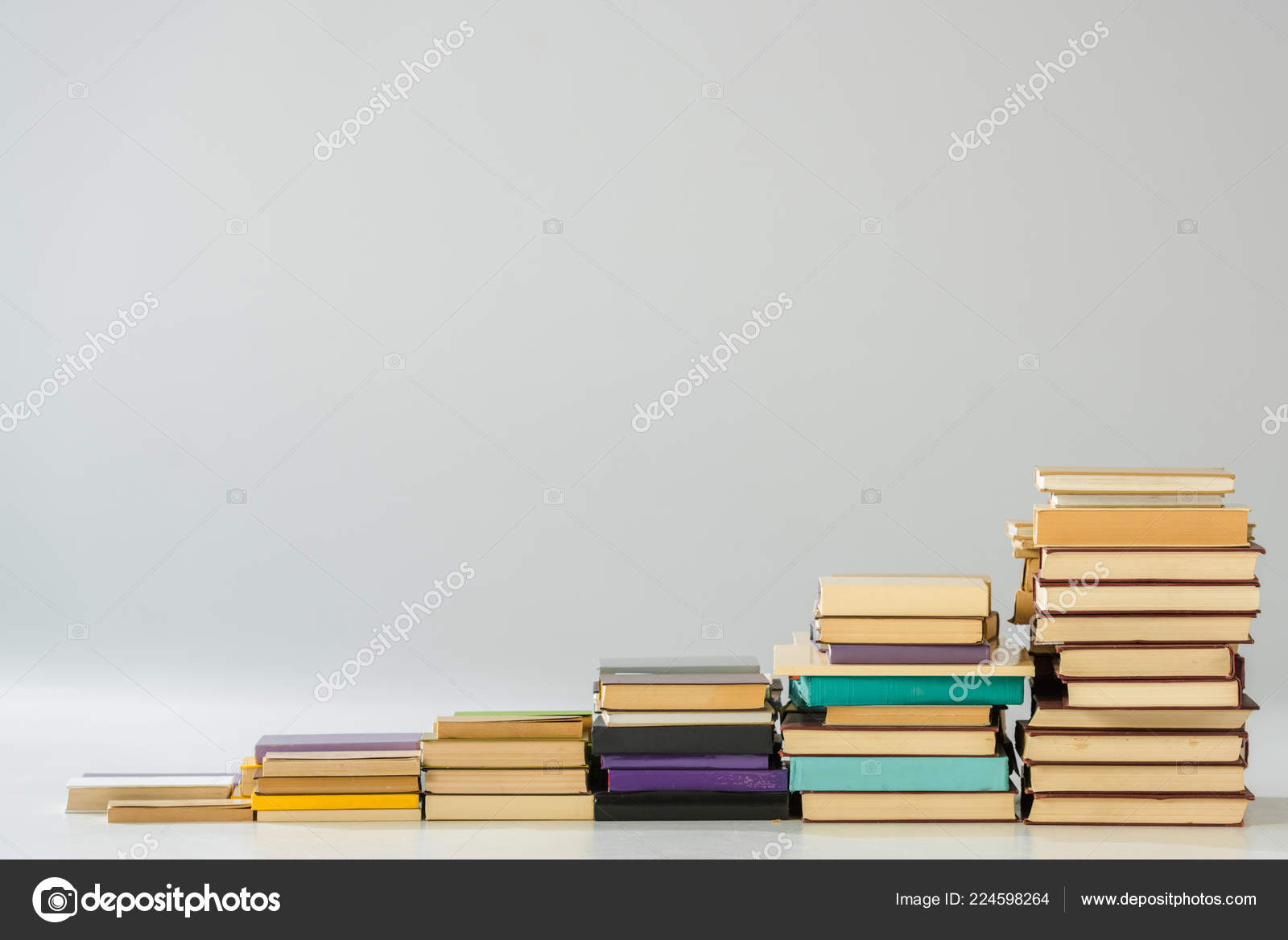 Steps Made Vintage Books Copy Space Stock Photo C Andrewlozovyi