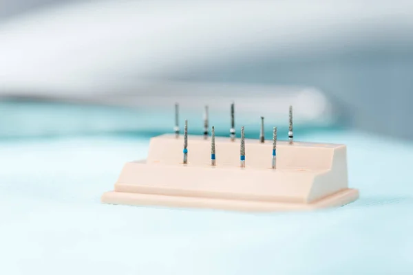 Selective Focus Medical Implants Dental Clinic — Stock Photo, Image