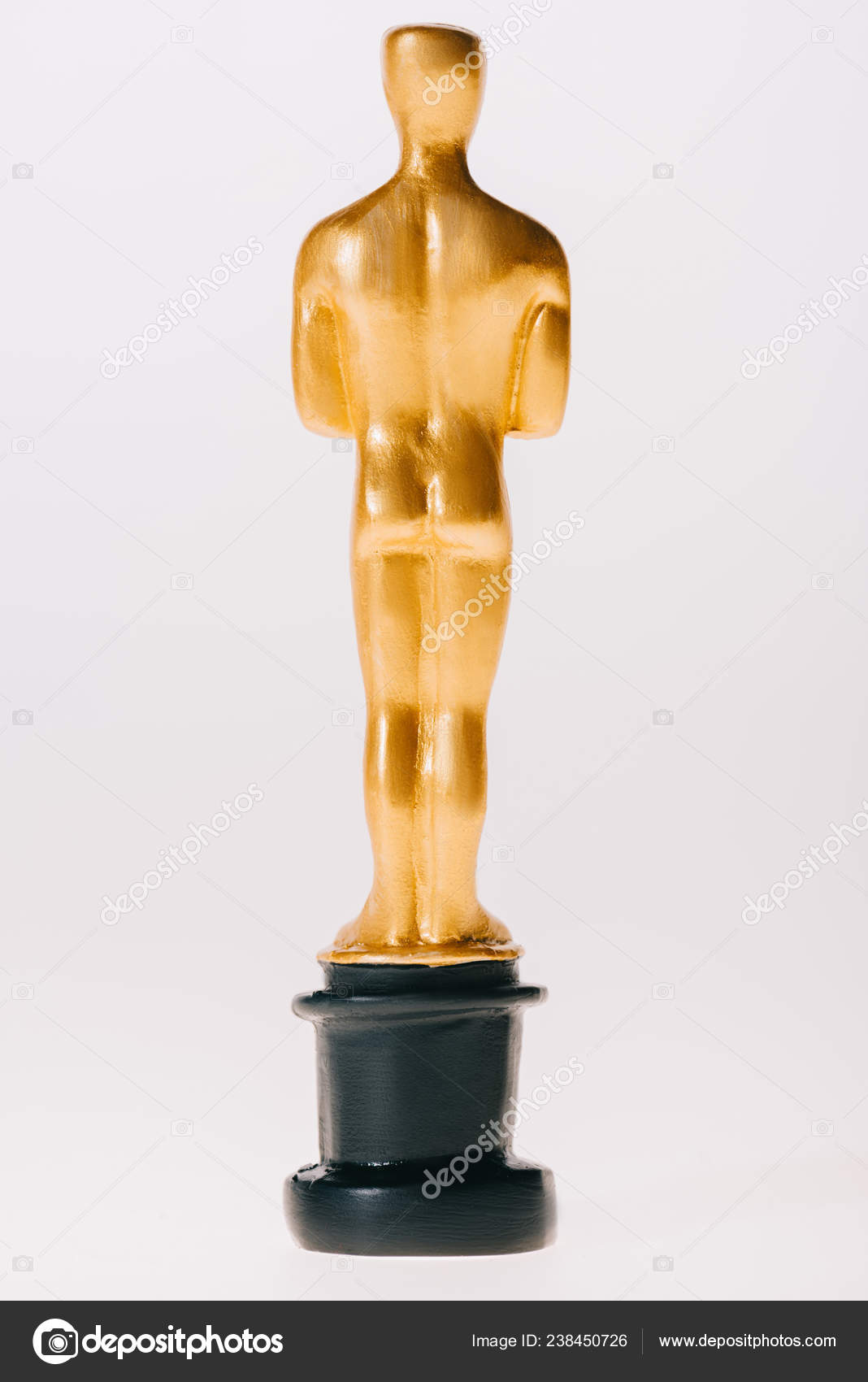 Kyiv Ukraine January 2019 Back View Golden Oscar Award Isolated — Stock  Editorial Photo © AndrewLozovyi #238450726, image size:1068x1700