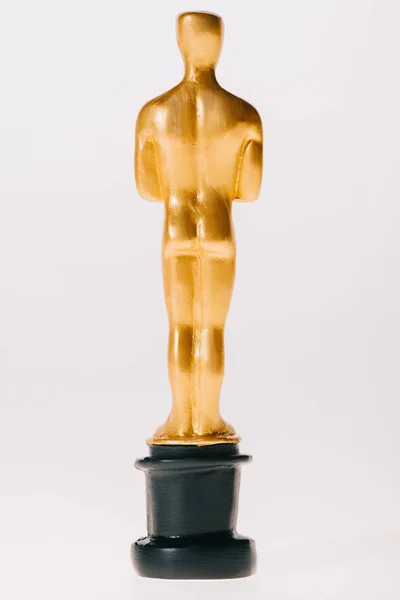 Kyiv Ukraine January 2019 Back View Golden Oscar Award Isolated — Stock Photo, Image