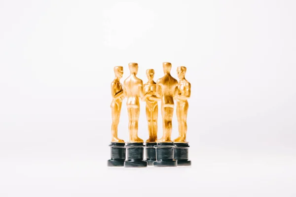 Kiew Ukraine Januar 2019 Kreis Der Goldglänzenden Oscar Auszeichnungen Isoliert — Stockfoto