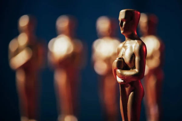 Kyiv Ukraine January 2019 Selective Focus Hollywood Oscar Award Dark — Stock Photo, Image