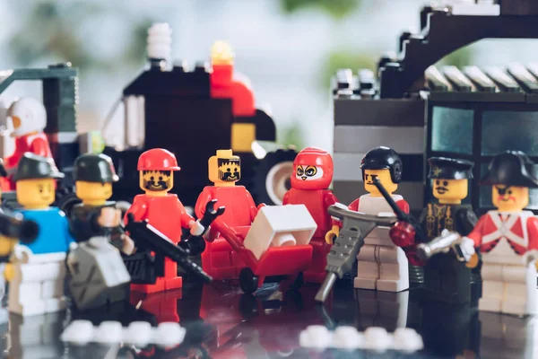 Kiev Oekraïne Maart 2019 Selectieve Focus Van Verschillende Lego Personages — Stockfoto