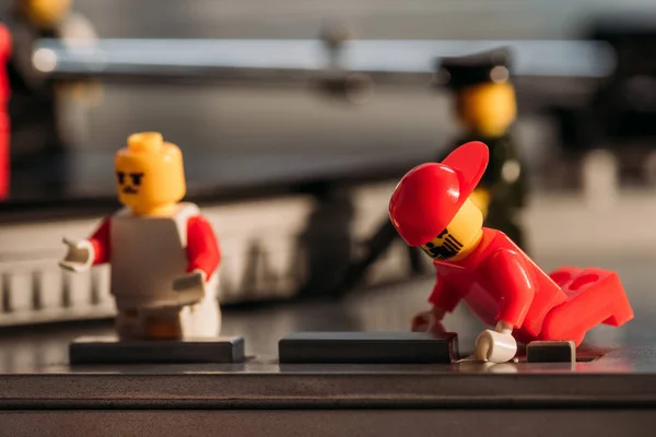 Kyiv Ukraine Mars 2019 Vue Rapprochée Des Figurines Lego Plastique — Photo