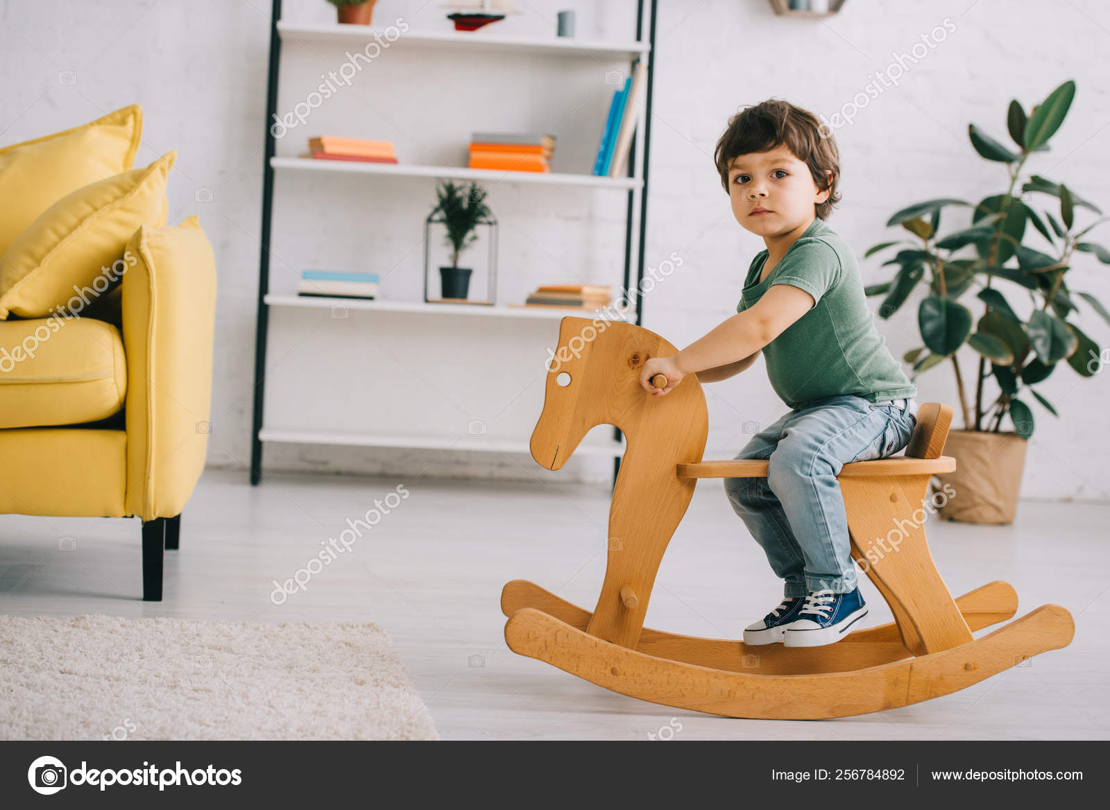 baby sit in rocking horse