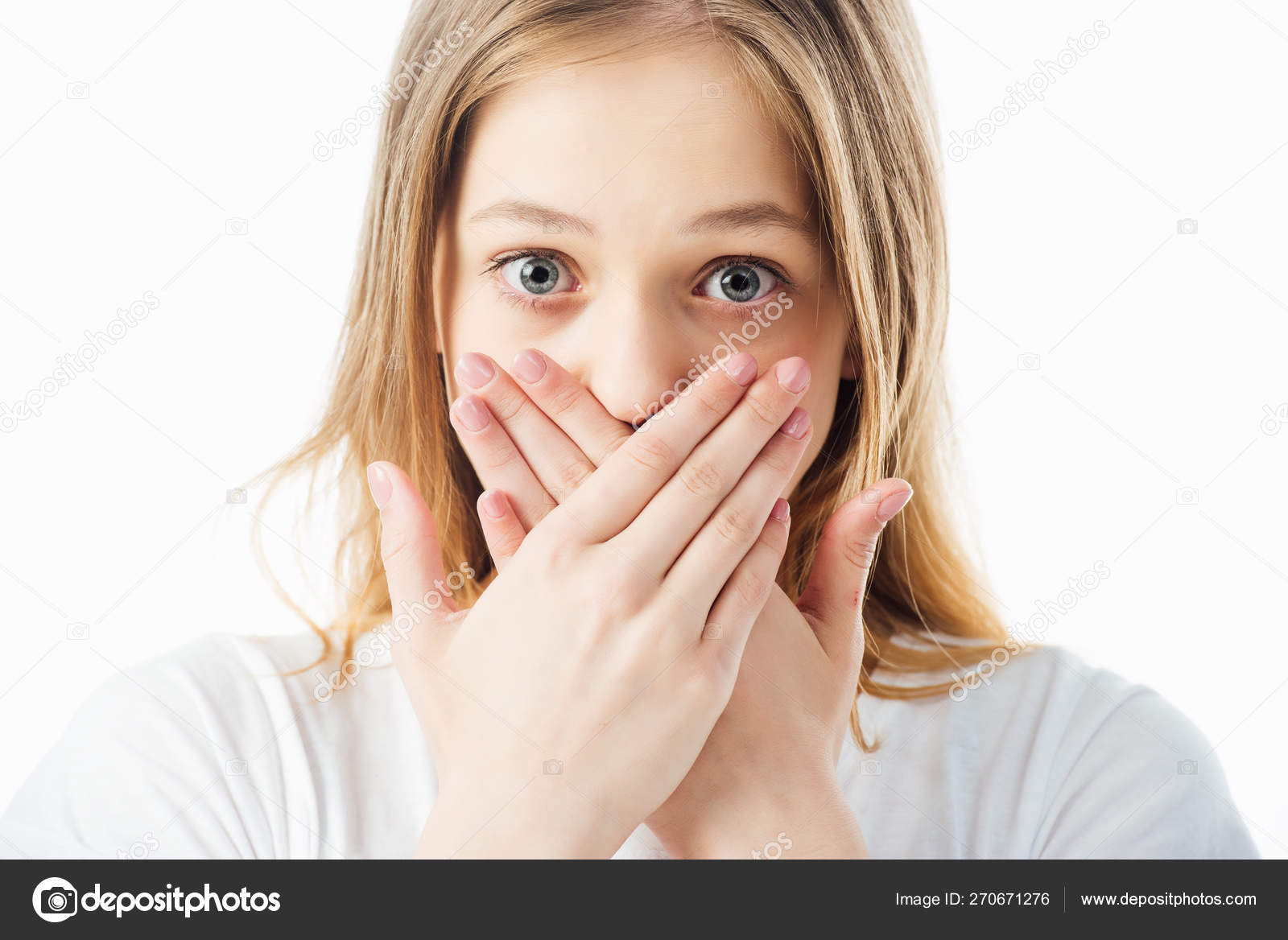 Scared Face Teen, Stock image