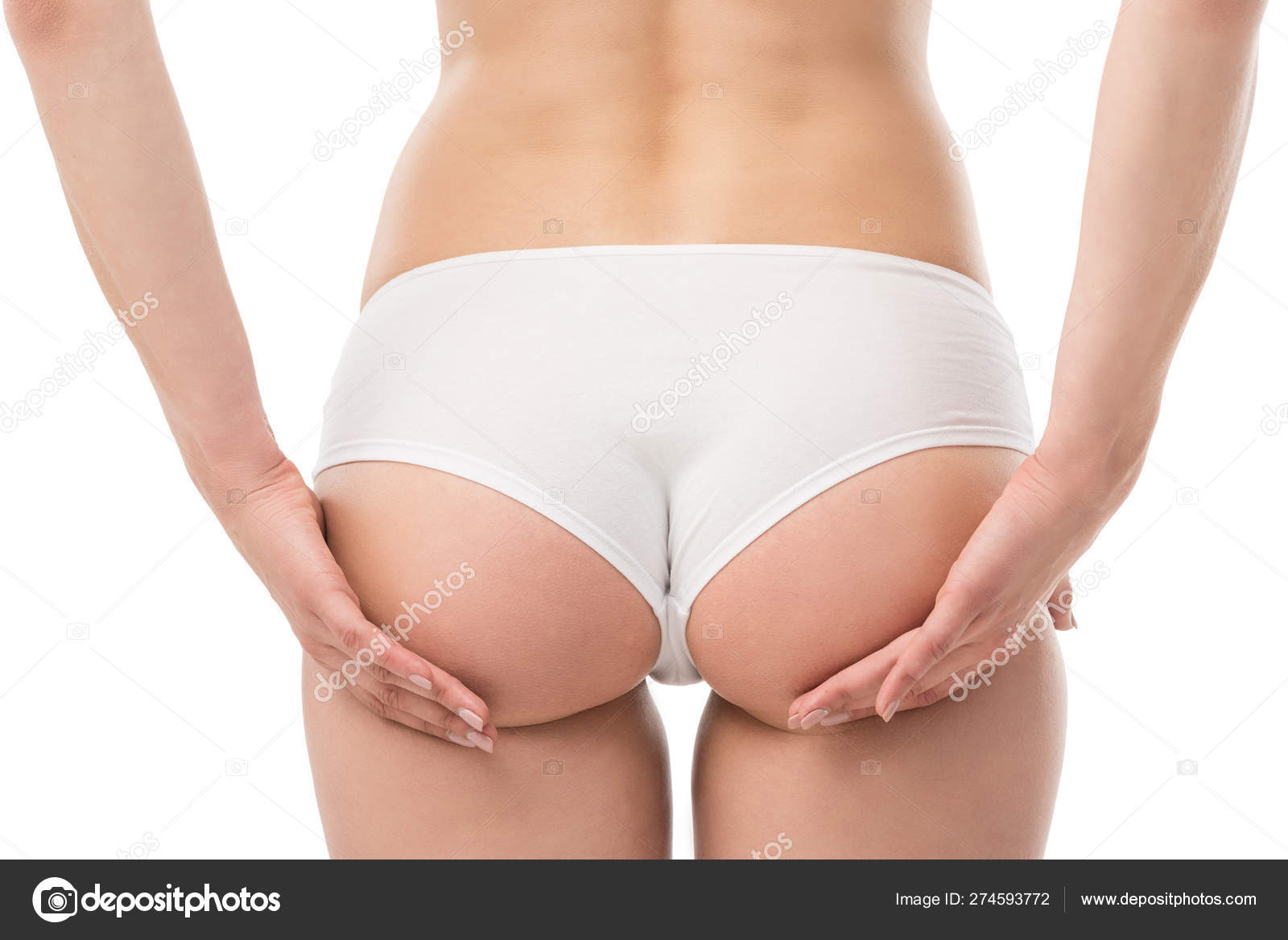 Sexy woman in white underwear on white background, isolated Stock Photo by  ©nikolasvn 169160080
