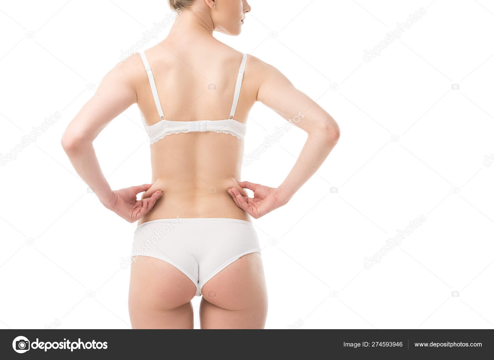 Young girl showing her panties
