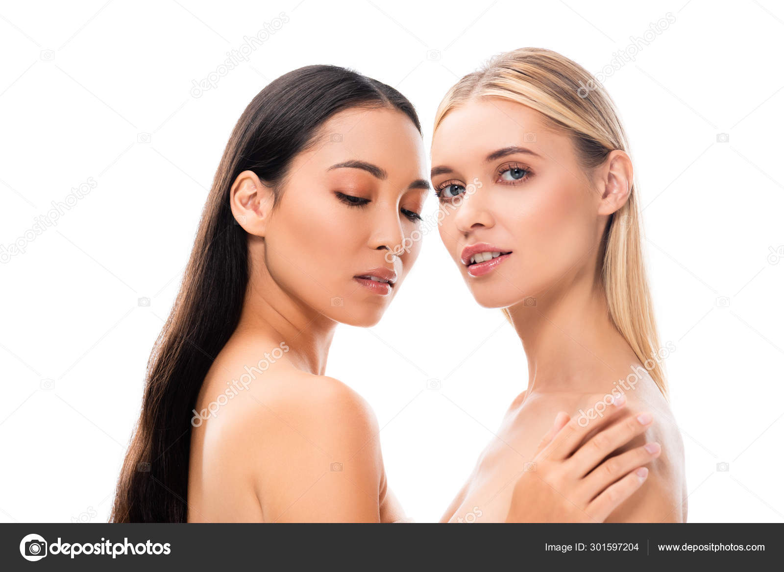 Europea Rubia Asiática Morena Desnuda Mujeres Aisladas Blanco: fotografía  de stock © AndrewLozovyi #301597204 | Depositphotos