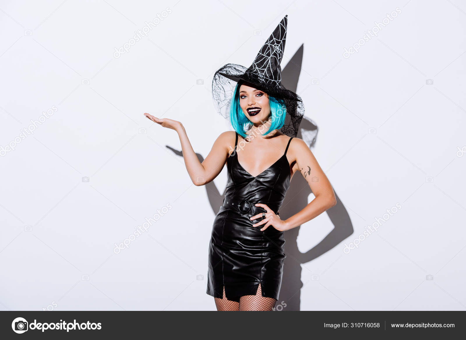 1. "Blue Haired Witch Halloween Costume" - wide 1