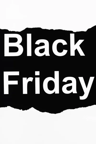 Black Friday Schriftzug Auf Schwarz Weißem Hintergrund — Stockfoto