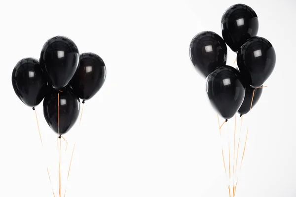 Festive Balloons Strings Isolated White — Stock Photo, Image