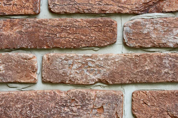 Close-up view of old red brick wall background — Stock Photo