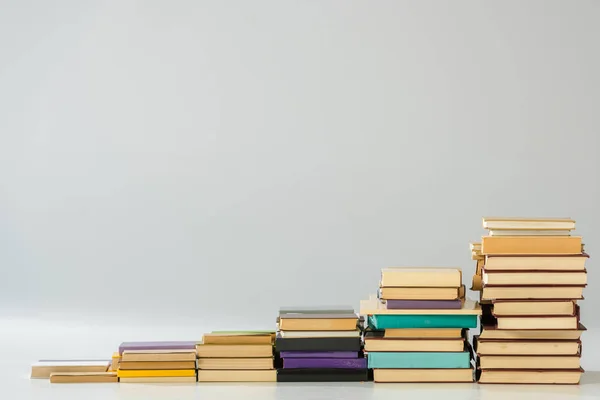 Steps made of vintage books with copy space — Stock Photo