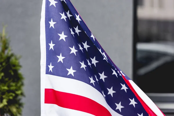 Bandera nacional americana con estrellas y rayas - foto de stock