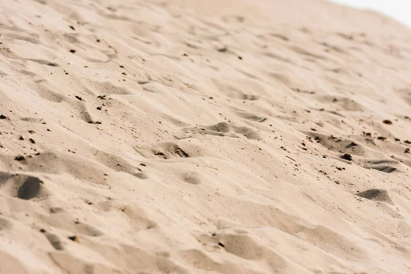 Вибірковий фокус золотого піску в пустелі — стокове фото