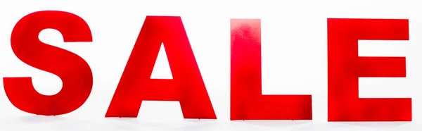Website header of sale lettering on white background — Stock Photo