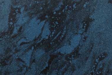 close-up view of black and blue marble textured background       clipart
