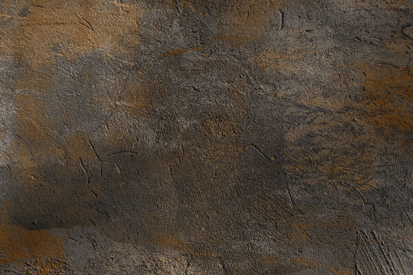 full frame view of grey cracked wall textured background     