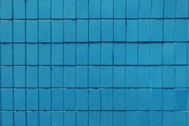 blue wall with old bricks, full frame background       clipart