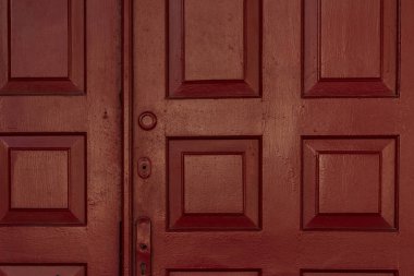 old dark brown wooden doors background clipart