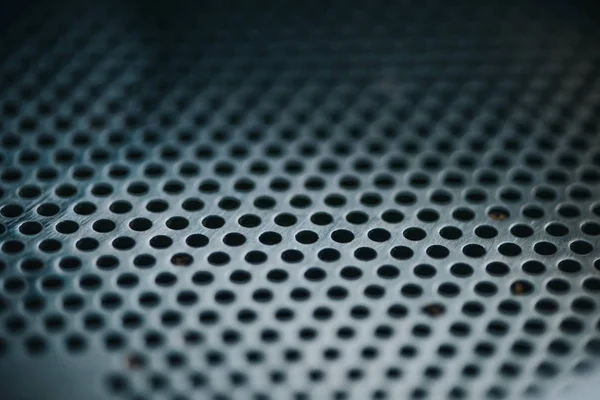 Texture of metal grid of professional coffee roasting machine — Stock Photo