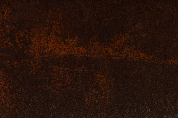 Dark brown aged rusty metal textured background — Stock Photo